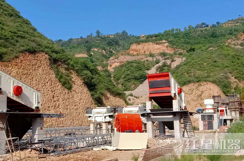 處理硬石料砂石現(xiàn)場(chǎng) 處理硬石料砂石現(xiàn)場(chǎng)