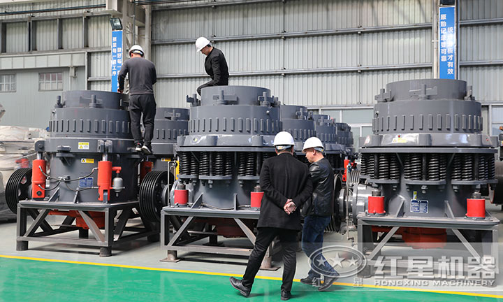 多家對比后二次到廠，選擇兩臺圓錐破