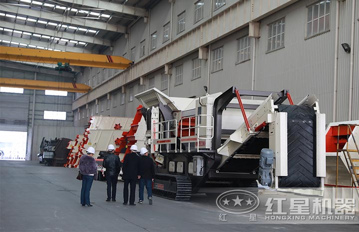 用戶來廠考察，親眼了解移動式制砂機詳情