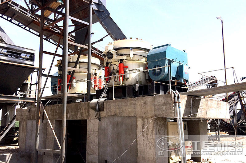 圓錐破產(chǎn)量大，自動(dòng)化程度高，適合中大型砂石廠